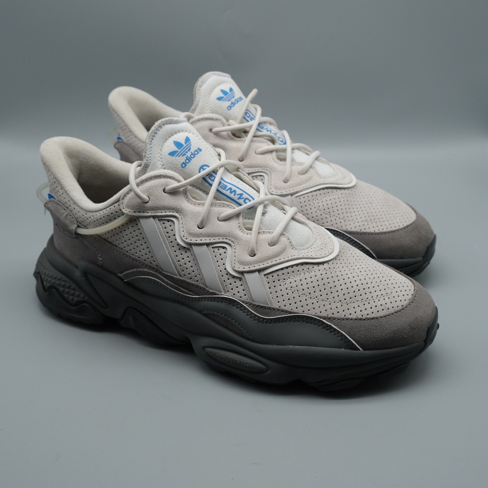 Adidas Ozweego Mens Size 11.5 Grey Crystal White Suede Sneakers